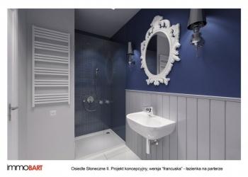 osiedle słoneczne II, projekt koncepcyjny, styl francuski - łazienka na parterze 3